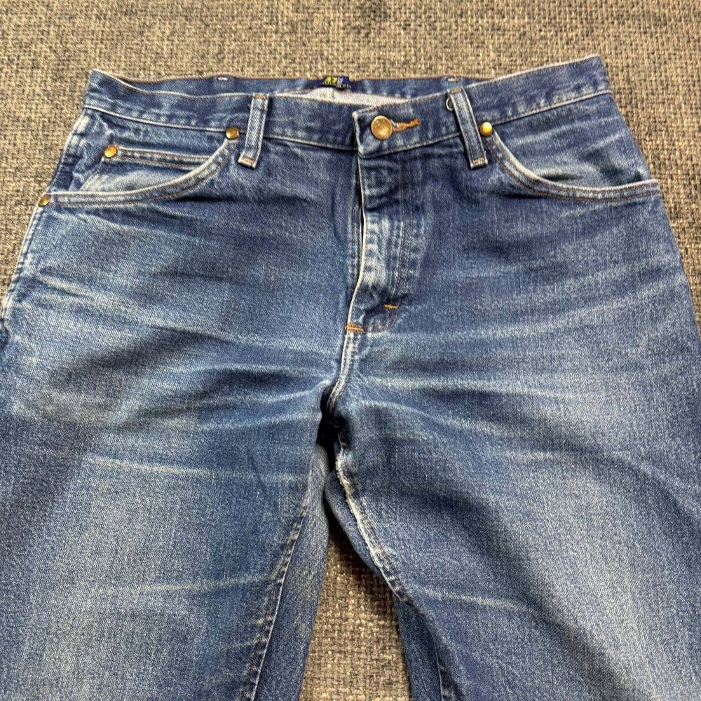 Wrangler Cowboy Cut Jeans Mens 33x30 Blue Medium Wash Straight Leg Vintage 90s - Picture 10 of 16
